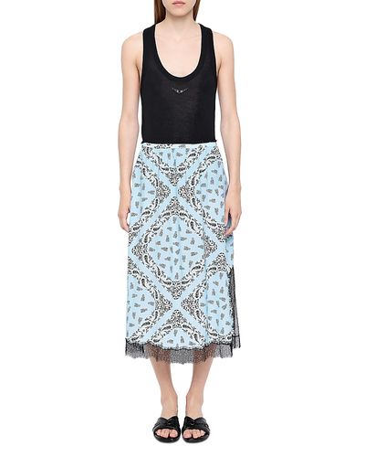 Zadig & Voltaire Zadig & Voltaire Jarvis Soft Bandana Midi Skirt