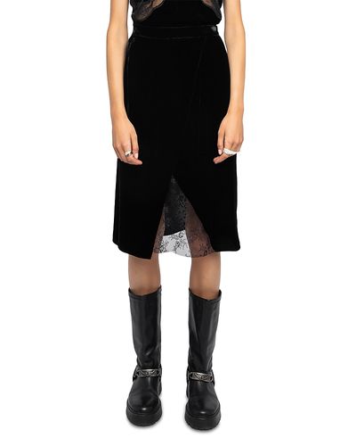 Zadig & Voltaire Zadig & Voltaire Julen Velvet Skirt