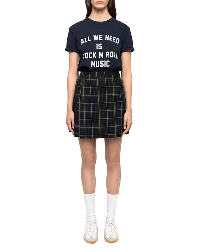 Zadig & Voltaire Zadig & Voltaire Jumi Tailleur Tartan Pleated Skirt