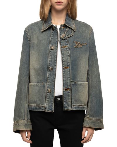 Zadig & Voltaire Zadig & Voltaire Lessa Cotton Denim Jacket