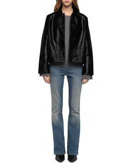 Zadig & Voltaire Zadig & Voltaire Lessa Pony Effect Leather Jacket