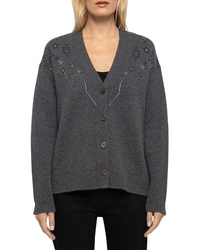 Zadig & Voltaire Zadig & Voltaire Mikyz Cashmere Embellished Cardigan