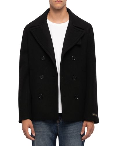 Zadig & Voltaire Zadig & Voltaire Mollys Wool Blend Notch Lapel Button Coat