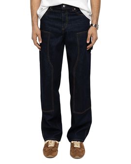Zadig & Voltaire Zadig & Voltaire Perry Cotton Panel Denim Jeans in Brut