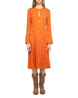Zadig & Voltaire Zadig & Voltaire Randon Silk Jacquard Midi Dress