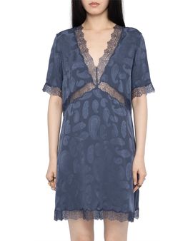 Zadig & Voltaire Zadig & Voltaire Redoxa Silk Paisley Jacquard Dress