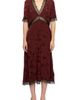 Zadig & Voltaire Zadig & Voltaire Redoxal Horse Jacquard Silk Midi Dress - 1