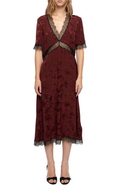 Zadig & Voltaire Zadig & Voltaire Redoxal Horse Jacquard Silk Midi Dress