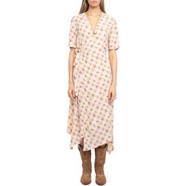 Zadig & Voltaire Zadig & Voltaire Reforme Mirror Flowers Crepe Wrap Dress