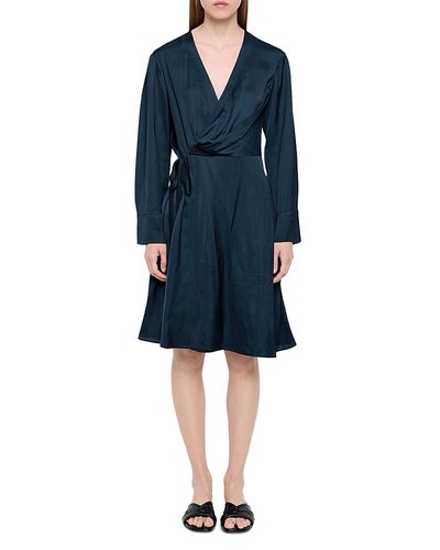 Zadig & Voltaire Zadig & Voltaire Remoir Satin Wrap Midi Dress