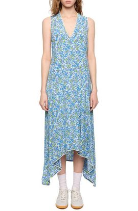 Zadig & Voltaire Zadig & Voltaire Rerol Floral Sharkbite Hem Dress