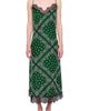 Zadig & Voltaire Zadig & Voltaire Respa Silk Bandana Lace Trim Midi Dress - 1