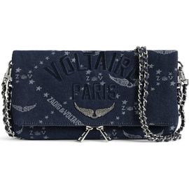 Zadig & Voltaire Zadig & Voltaire Rock Denim Monogram Crossbody Bag