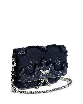 Zadig & Voltaire Zadig & Voltaire Rock Mini Western Denim Clutch