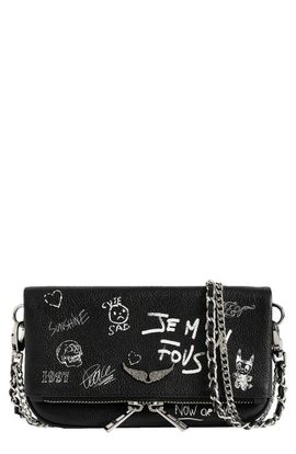 Zadig & Voltaire Zadig & Voltaire Rock Nano Arty Tag Leather Crossbody Bag