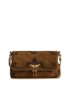 Zadig & Voltaire Zadig & Voltaire Rocky Ii Western Suede Shoulder Bag