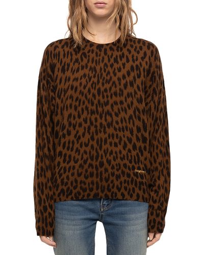 Zadig & Voltaire Zadig & Voltaire Soulo Wool & Cashmere Printed Sweater