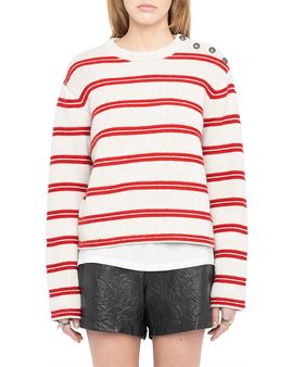 Zadig & Voltaire Zadig & Voltaire Spikyz Button Shoulder Sweater