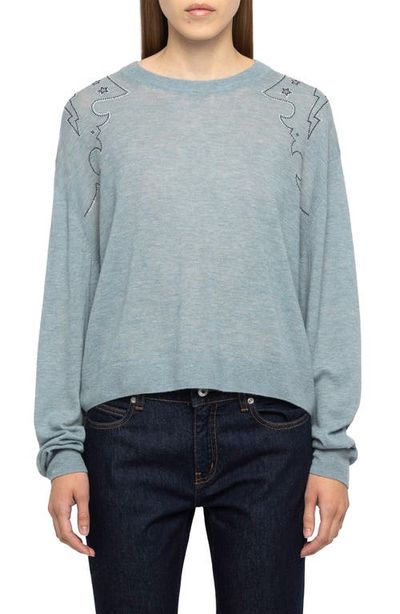 Zadig & Voltaire Zadig & Voltaire Swapy Sequin Embellished Cashmere Sweater