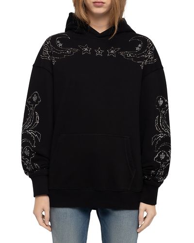 Zadig & Voltaire Zadig & Voltaire Sweela Cotton Blend Embellished Hoodie