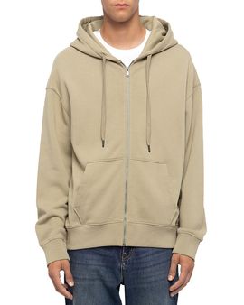 Zadig & Voltaire Zadig & Voltaire Sweelo Cotton Skull Zip Drawstring Hoodie