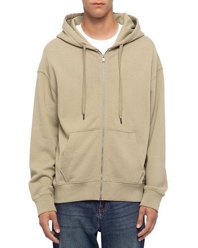 Zadig & Voltaire Zadig & Voltaire Sweelo Cotton Skull Zip Drawstring Hoodie
