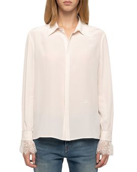 Zadig & Voltaire Zadig & Voltaire Thely Silk Lace Cuff Blouse