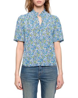 Zadig & Voltaire Zadig & Voltaire Topher Split Neck Top