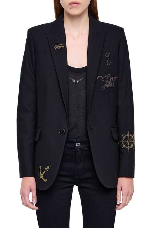 Zadig & Voltaire Zadig & Voltaire Valse Strass Embellished Blazer