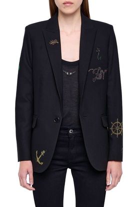 Zadig & Voltaire Zadig & Voltaire Valse Strass Embellished Blazer