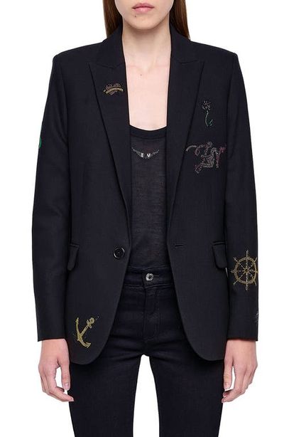 Zadig & Voltaire Zadig & Voltaire Valse Strass Embellished Blazer