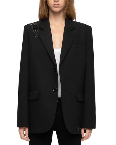 Zadig & Voltaire Zadig & Voltaire Vanille Snake Embellished Blazer