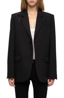 Zadig & Voltaire Zadig & Voltaire Vanille Strss Snake Blazer