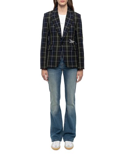Zadig & Voltaire Zadig & Voltaire Vavy Tailleur Tartan Blazer