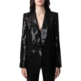 Zadig & Voltaire Zadig & Voltaire Vive Sequin Tuxedo Blazer