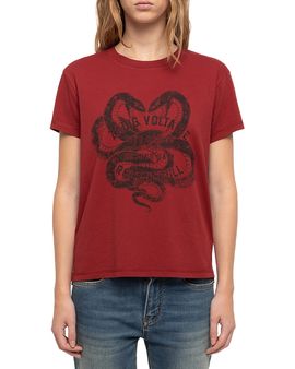 Zadig & Voltaire Zadig & Voltaire Walk Cotton Graphic Print Tee