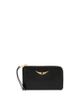 Zadig & Voltaire Zadig & Voltaire Wild Snake Embossed Zip Leather Card Case - 1