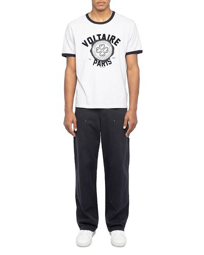Zadig & Voltaire Zadig & Voltaire Woody Logo Ringer T-Shirt