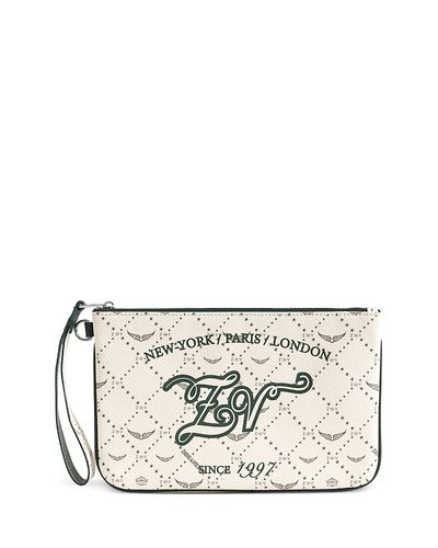 Zadig & Voltaire Zadig & Voltaire Z Pouch Monogram Canvas Pouchette