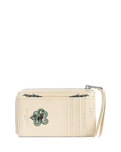 Zadig & Voltaire Zadig & Voltaire Zv Tattoo Leather Card Holder