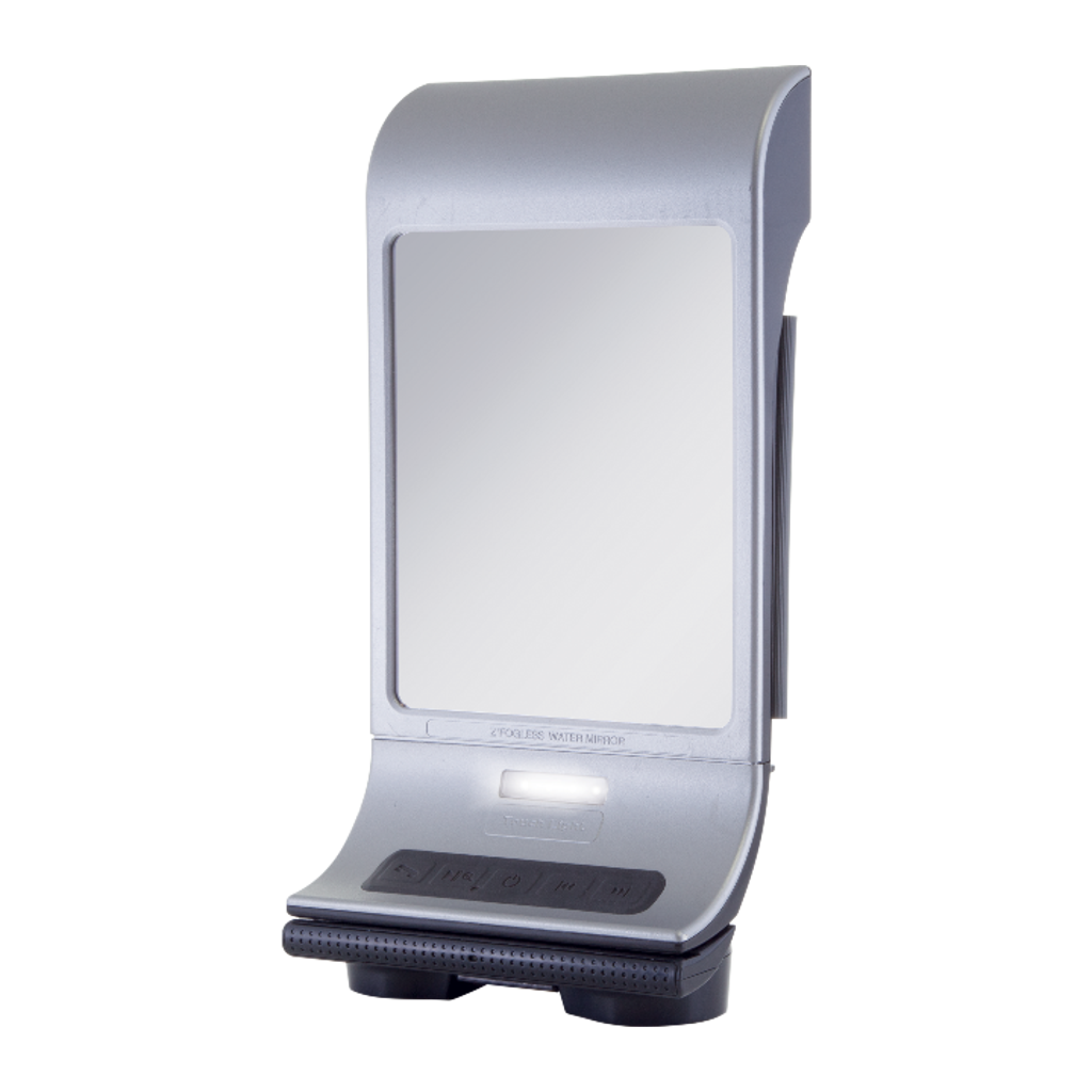 Zadro Zadro Fogless Lighted Shower Mirror with Wall Mount & Bluetooth Speaker