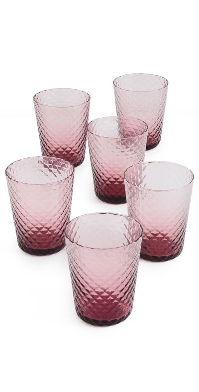 Zafferano Zafferano Isolano Tumblers Set of 6 Amethyst One