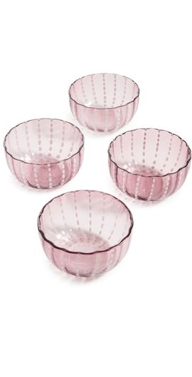 Zafferano Zafferano Perle Small Bowl Set of 4 Amethyst One