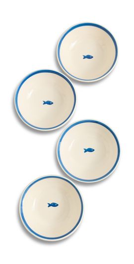 Zafferano Zafferano Small Bowl Set of 4 Blue One