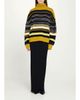ZANKOV Junko Striped Merinno Wool-Cashmere Turtleneck Sweater - 2