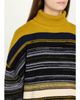 ZANKOV Junko Striped Merinno Wool-Cashmere Turtleneck Sweater - 5
