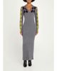 ZANKOV Raisa Reverse Argyle Wool Knit Empire Maxi Polo Dress - 2