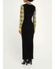 ZANKOV Raisa Reverse Argyle Wool Knit Empire Maxi Polo Dress - 3