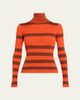 ZANKOV Runi Striped Turtleneck Top - 1