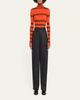 ZANKOV Runi Striped Turtleneck Top - 2